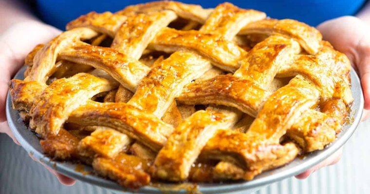 Pastel de manzana vegano