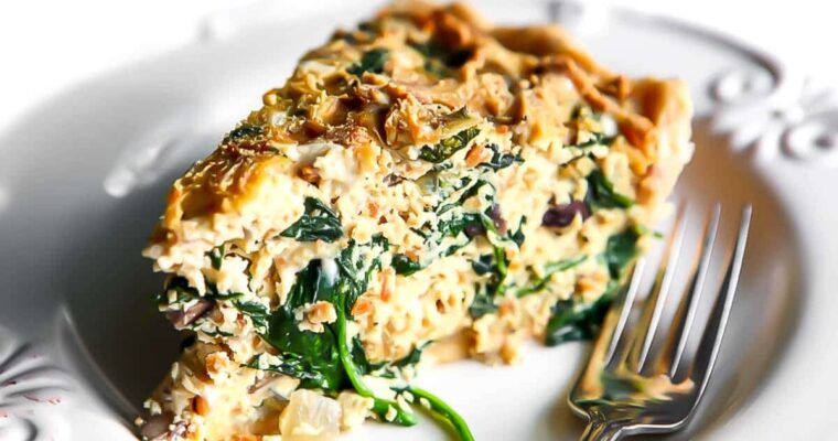 Quiche vegana fácil y muy cremosa