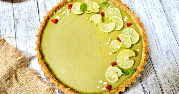 Tartitas heladas de lima y té matcha