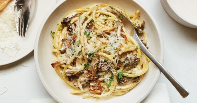 Pasta con champiñones