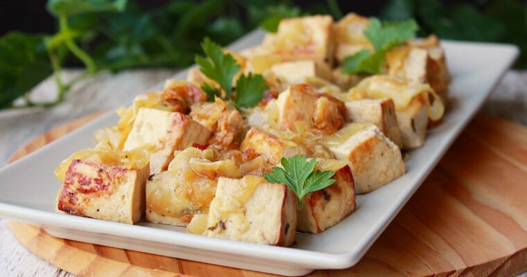 Tofu encebollado