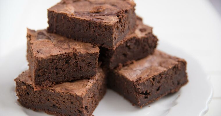 Receta de brownies sin huevo con harina de trigo integral