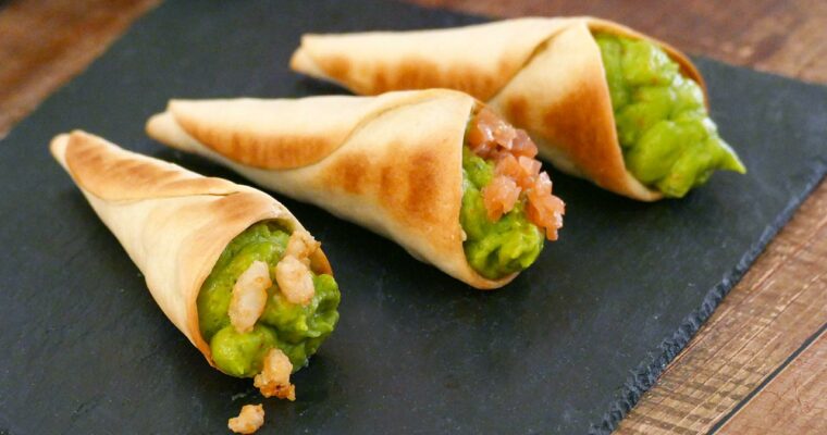 Fingers vegetarianos con guacamole