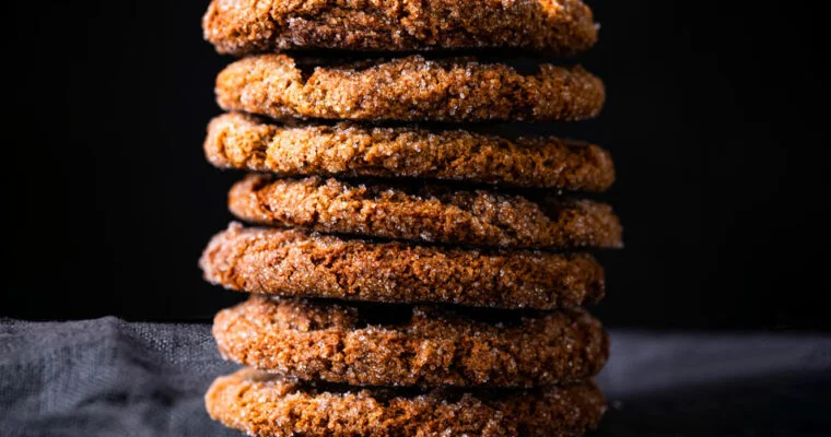 Galletas veganas de melaza de jengibre