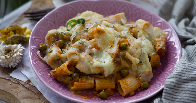 Macarrones con queso vegano