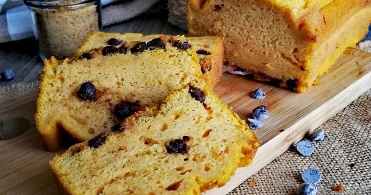 Pan de calabaza con pasas y chispas de chocolate